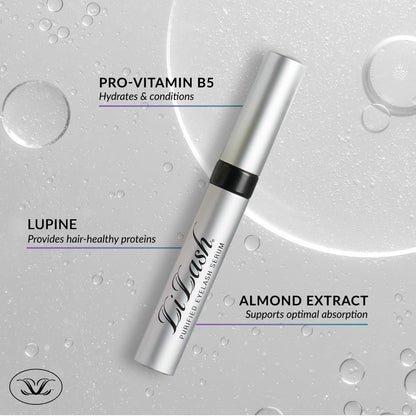 LiLash Purified Eyelash Serum for Longer Fuller Lashes Vegan Safe for Sensitive Eyes 2ml